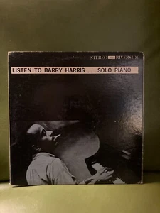 BARRY HARRIS: Listen to Barry Solo Piano LP Vinyl US Riverside Records Jazz VG+ - Picture 1 of 4