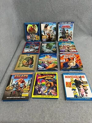 Lot Of 12 Disney Dreamworks Animated Blu-ray Movies Foto 1 de 4
