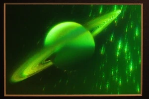 2 PIECES of SATURN 3D Matted Hologram, Collectible - Picture 1 of 4