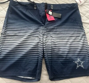 Dallas Cowboys Men's Foco Swim Trunk - Blue/Grey Size XL NWT - Picture 1 of 6