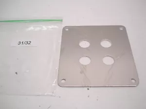 NUEVO 31/32" NASCAR ALUMINIO 4 ORIFICIOS HOLLEY 4150 CARBURADOR PLACA RESTRICTORA .125" - Imagen 1 de 3