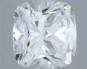Lustrous Natural Diamond F/VVS1 Cushion Brilliant Cut GIA Certified Half Carat - Picture 1 of 8