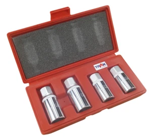 Trax ARX‑5042M 4-Stud Extractor Socket Set – Metric Version (6, 8, 10, 12 mm) - Picture 1 of 6