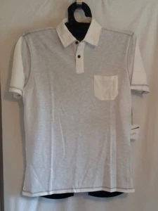 NWT Medium Jimmy Buffett Margaritaville Mens CREAM Polo Shirt St Somewhere New - Picture 1 of 1