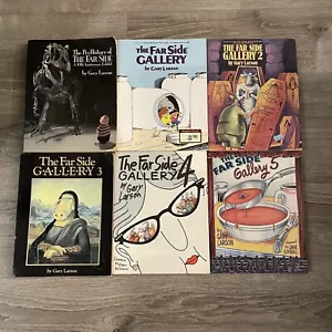 Far Side 6 Book Lot Series Gallery Comic Books by Gary Larson Vintage Paperbacks - Picture 1 of 3