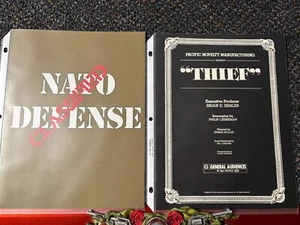 2-1982 FACTORY ORIGINAL PACIFIC NOVELTY 4 PAGE PROMO FLYERS FOR THIEF & NATO DEF - Picture 1 of 7