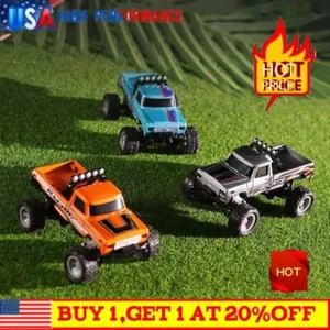 Mini RC Monster Truck USBC Rechargeable Underflow with Trailer,1:64 Scale Alloy - Picture 1 of 18