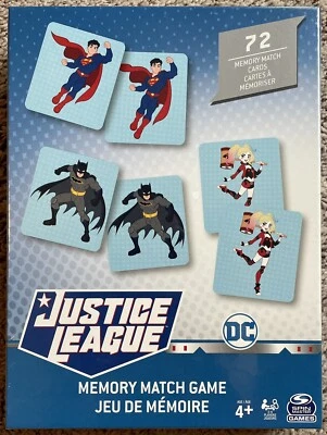 NEW (sealed) Justice League Memory Match Game By Spin Master - Image 1 of 3