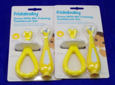2X New / Sealed - Frida Baby - Grow-With-Me Training Toothbrush Sets - Image 1 of 2