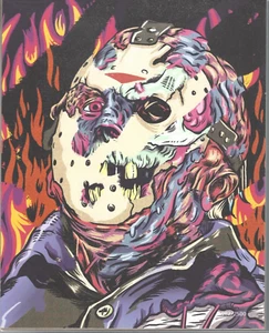 1982/2500 JASON GOES TO HELL 8x10 Art Print Travis Knight Artist Signed Bam Box - Picture 1 of 1