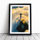 Christ The Redeemer In Brazil Wall Art Print Framed Canvas Picture Poster Decor