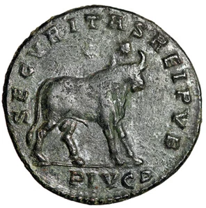 Julian II The Apostate "APis Bull, Stars" Lyons Rare Good Very Fine - Picture 1 of 5