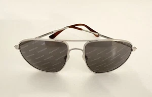 Balenciaga Logo Allover Sonnenbrille BB0013S Silber - Bild 1 von 6