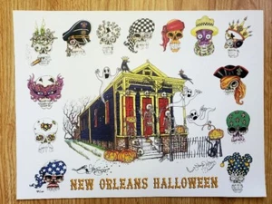 NEW ORLEANS HALLOWEEN Jamie Hayes, NEW ORLEANS, teschi, fantasmi, scheletri - Foto 1 di 1