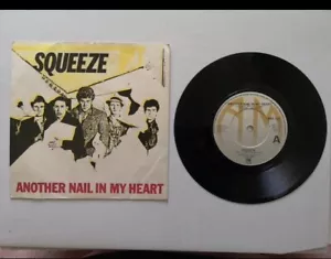 Squeeze - Another Nail In My Heart - p/c 7" - indie new wave 80s Punk - Picture 1 of 7