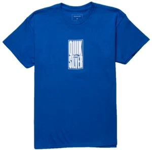 Boys Size L - Quiksilver Blue Short Sleeve Blue Front Logo Tshirt - Picture 1 of 5