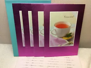 HALLMARK MOTHER’S DAY GREETING CARDS New W/Envelope LOT 4 "You're my cup of tea" - Picture 1 of 2