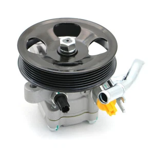 New Power Steering Pump w/ Pulley Fits 06-10 Kia Sedona 07-09 Hyundai Entourage - Picture 1 of 8