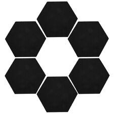 6 Pcs Felt Wall Protectors for Office Dart Board - Hexagon Message Boards