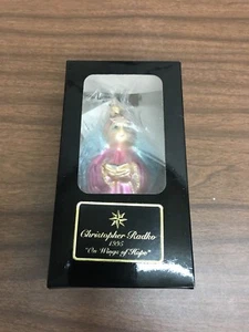 1995 Christopher Radko adorno de Navidad ""en Wings Of Hope"" nuevo en caja" - Imagen 1 de 5
