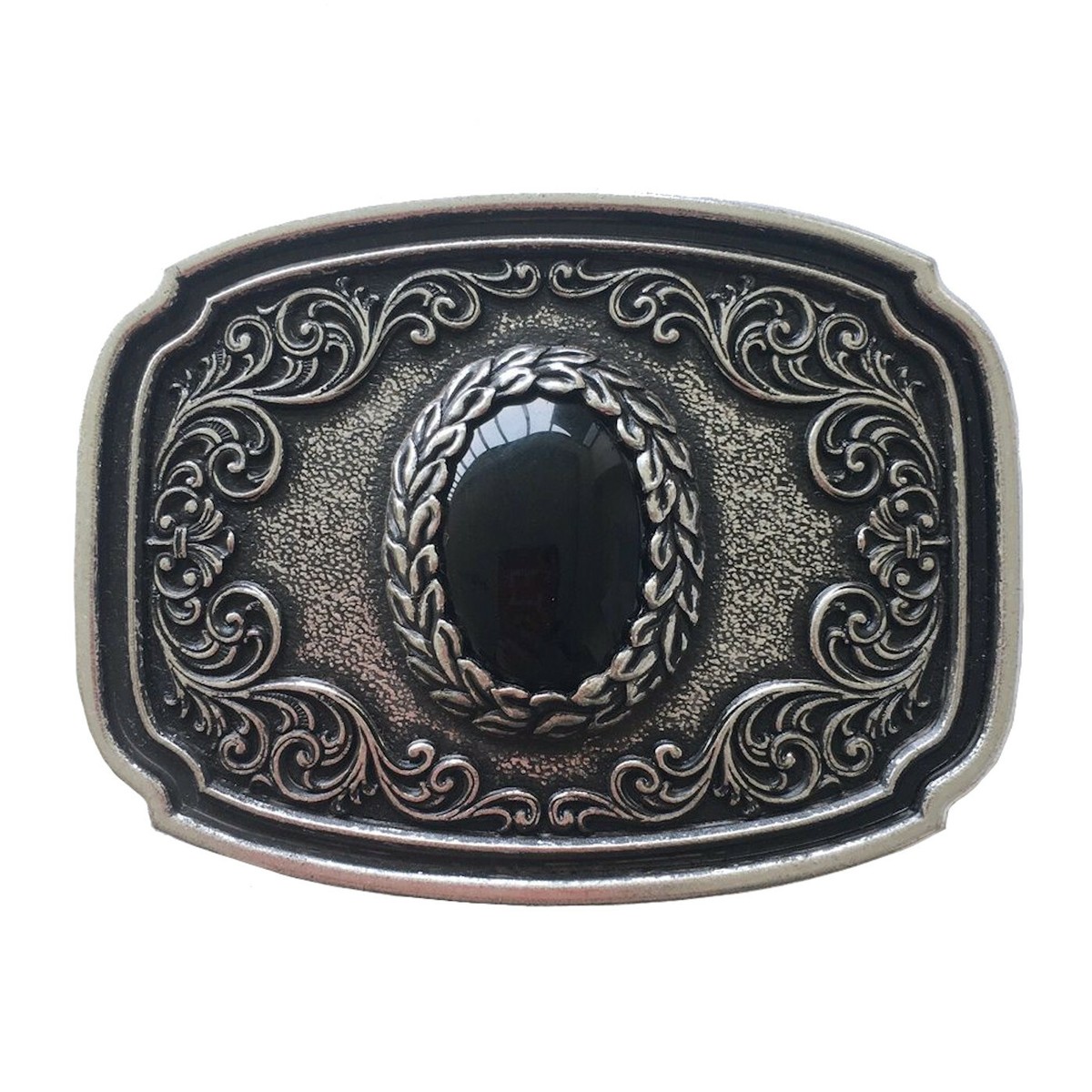 2 Fibbie Per Cintura Western 30mm - Vintage In Lega Per Stile Cowboy