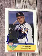 1994 Fleer ProCards Minor League Eric Chavez #2620 Signed Auto Frederick Keys