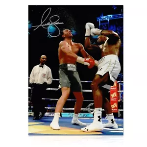 Anthony Joshua Signed Boxing Photo: Klitschko Uppercut - Picture 1 of 3