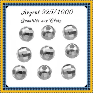 Perles facettées discothèque 6mm trou 1,8mm, en Argent 925/1000 . Réf: PLDIS6 - Imagen 1 de 1
