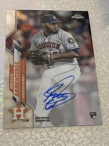 ROGELIO ARMENTEROS RC ON CARD AUTO 2020 TOPPS TARJETA CROMADA NO. RA-RA ASTROS - Imagen 1 de 1