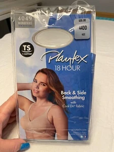 Playtex 18 Hour Bra 4049 Wire Free Size 44 DD Nude - Picture 1 of 7