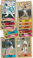 1987 Topps Baseball lot of 20 , Clark, Bonds, Larkin Sierra