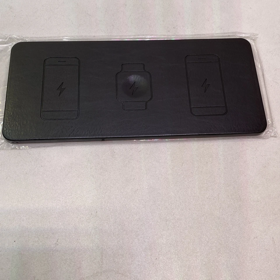 Almohadilla de carga inalámbrica con certificación Qi de 10 W para iPhones - negra Foto 1 de 3