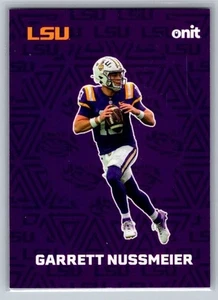 Fútbol americano Garrett Nussmeier Fusion púrpura LSU Tigers 2025 Onit - Imagen 1 de 1