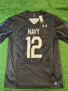 New M Under Armour Naval Academy Navy Midshipmen Silent Service Football Jersey - Picture 1 of 8