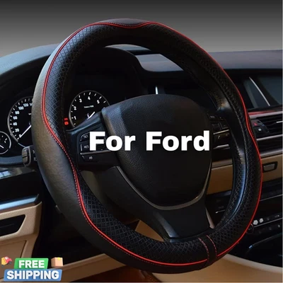 Premium Car Steering Wheel Cover for 2003-2025 Mitsubishi Outlander 14.5-15 Inch Foto 1 de 4