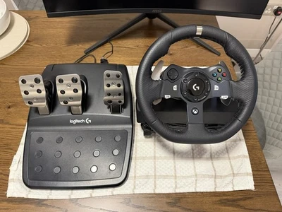 Logitech G920 Racing Wheel & Pedals - Image 1 of 3