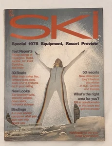 Vtg 1974 SKI magazine September vol 39  no1 1975 Equipment Resort Preview - Imagen 1 de 9