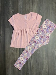Girls Shirt Size 12 Leggings Size 14 OshKosh B’gosh Outfit Sets - Picture 1 of 8