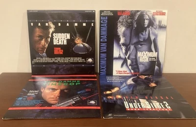 Lot Of 3 Jean Claude Van Damme Laser Discs & 1 Steven Seagal Foto 1 de 4