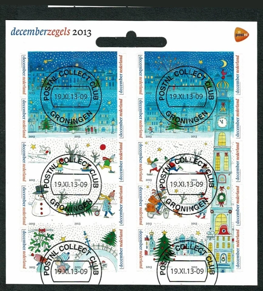 SG74 NETHERLANDS 2013 sheet december issue   CTO no hinge - Image 1 of 1