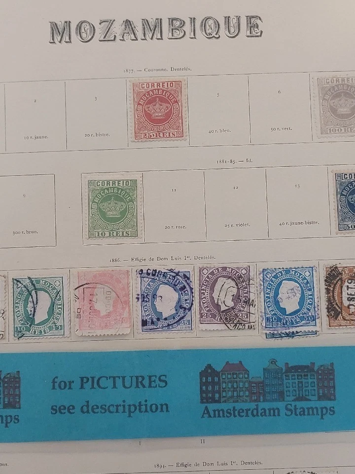 Mozambique en muy buen estado usado MH mucha colección MNH de clásico-moderno alto valor CAT EXCELENTE Foto 1 de 1
