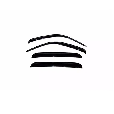 AVS Ventvisor Front & Rear Dark Smoke Window Deflectors for 02-07 Jeep Liberty Foto 1 de 4