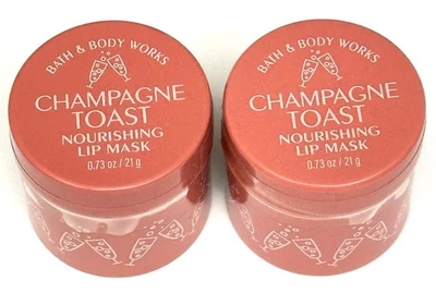 Новая питательная маска для губ 2 Bath & Body Works CHAMPAGNE TOAST 0,73 унции/21 г запечатанная - Изображение 1 из 2