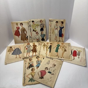 lot of 10 assorted vintage sewing by patterns. McCall’s,  Butterick, Simplicity - Picture 1 of 11