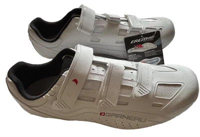 LOUIS GARNEU - ROAD SHOES - CHROME - SIZE 46 EU or 11.5 US - WHITE - NEW - Image 1 of 4