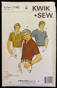 Gr. S M L XL Herren Strick Poloshirt Kwik Nähen 1140 Muster Länger Rücken Msg Bindung - Bild 1 von 2