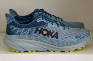 Hoka Challenger ATR 7 Mens Trail Running Shoes Stone Blue/Evening Primrose US 11 - Picture 1 of 4