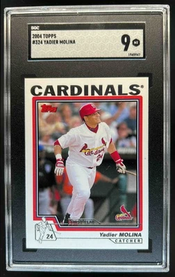 2004 Topps Yadier Molina Rookie RC #324 Cardinals SGC 9 - Imagem 1 de 2
