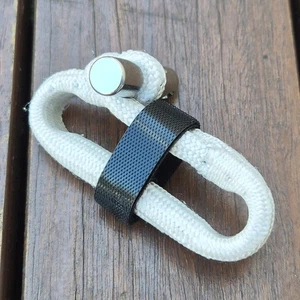 5,000kg MBL x 70mm BP-BP Length Covered Dog Bone Loop Synthetic Connector, White - Bild 1 von 1