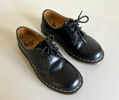 Zapatos Oxford Dr. Martens 1461 para mujer EE. UU. 8 3 ojos de cuero liso bajos negros Foto 1 de 4